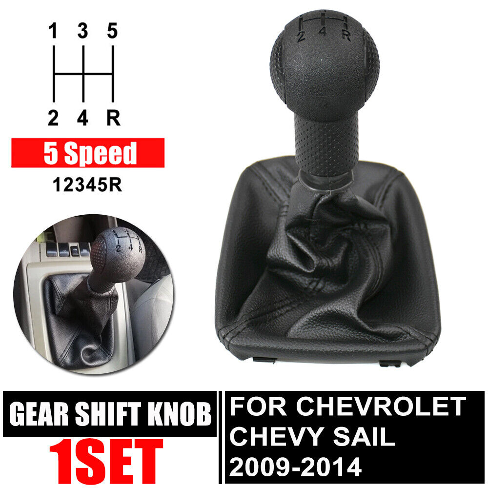 Chevrolet Chevy Sail 5-Speed Gear Shift Knob with Boot Cover