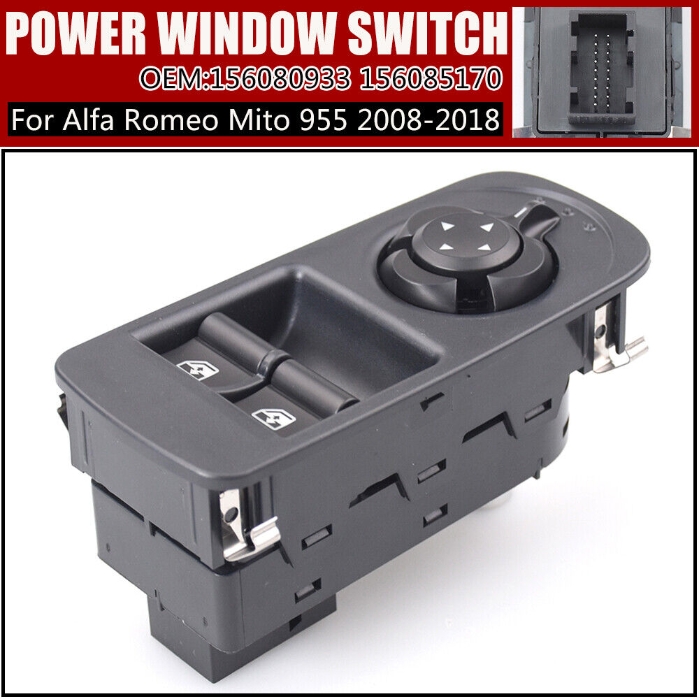 Master Power Window Switch Front Left for Alfa Romeo Mito 955