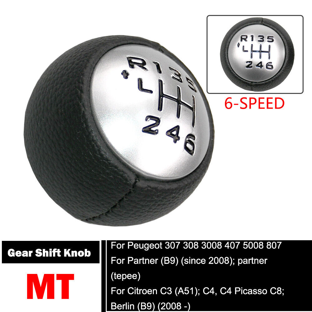 Speed Black Gear Stick Shift Knob for Peugeot 307