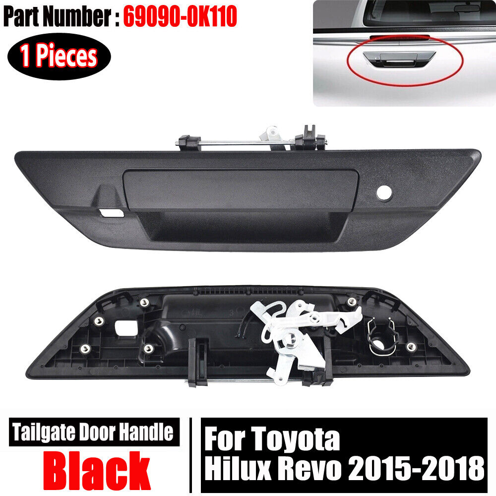 Black Tailgate Handle for Toyota Hilux Revo 2015-2018 with camera hole