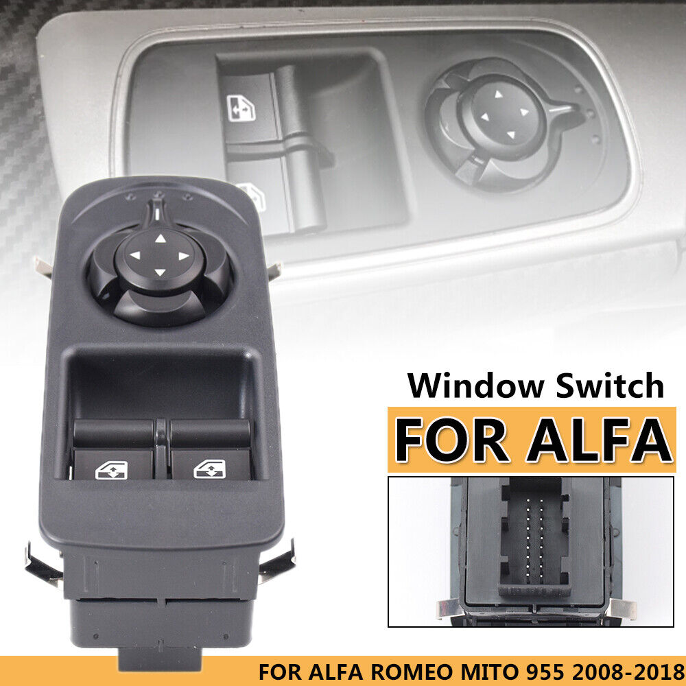 Master Power Window Switch Front Left for Alfa Romeo Mito 955