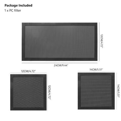 new 1.8mm Thick Magnetic PC Dust Filter Cooling Fan Mesh Cover 12*12/14*14/12*24cm a