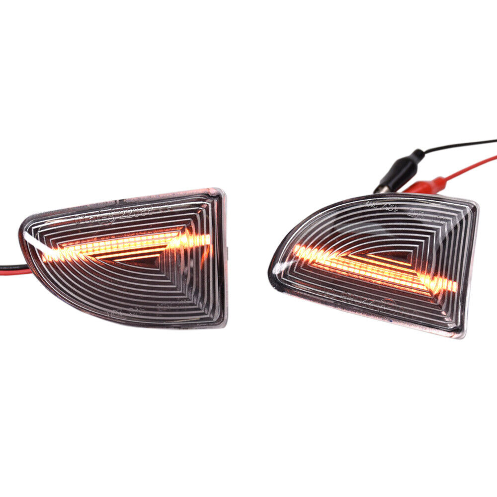 Clear Sequential LED Fender Side Marker Light For Mercedes-Benz Smart Fortwo