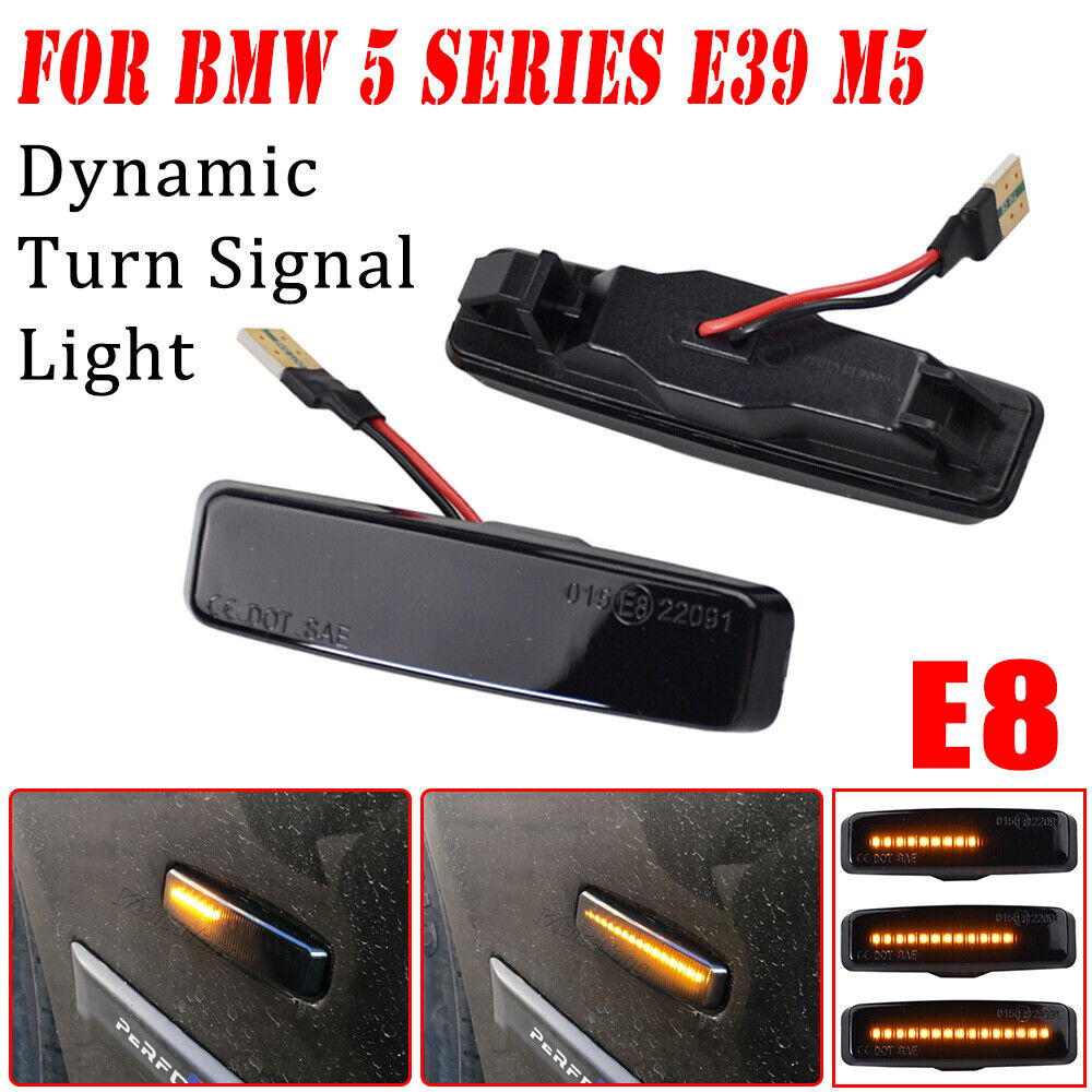 LED Sequential Side Marker Turn Signal Light for BMW 5 Series E39 M5