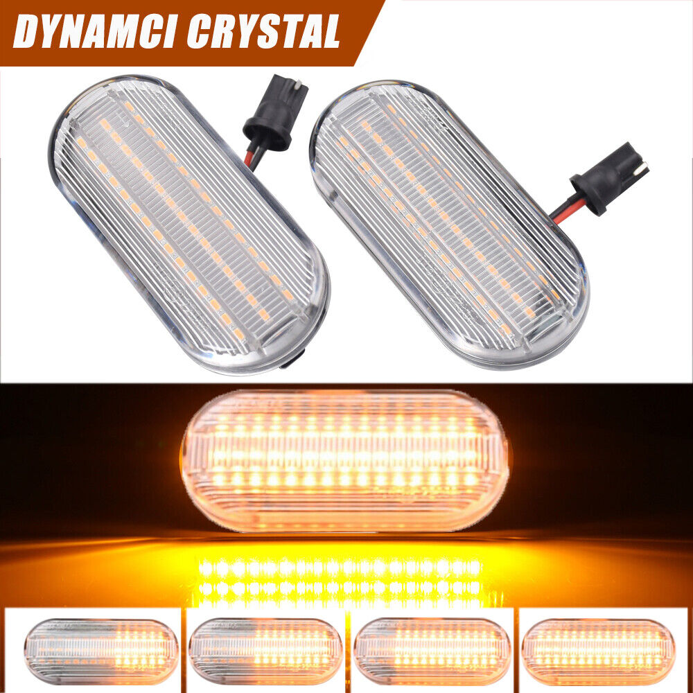 2x LED Side Marker Light Turn Signal Lamp For SEAT Leon Toledo 1M (1996-2006)