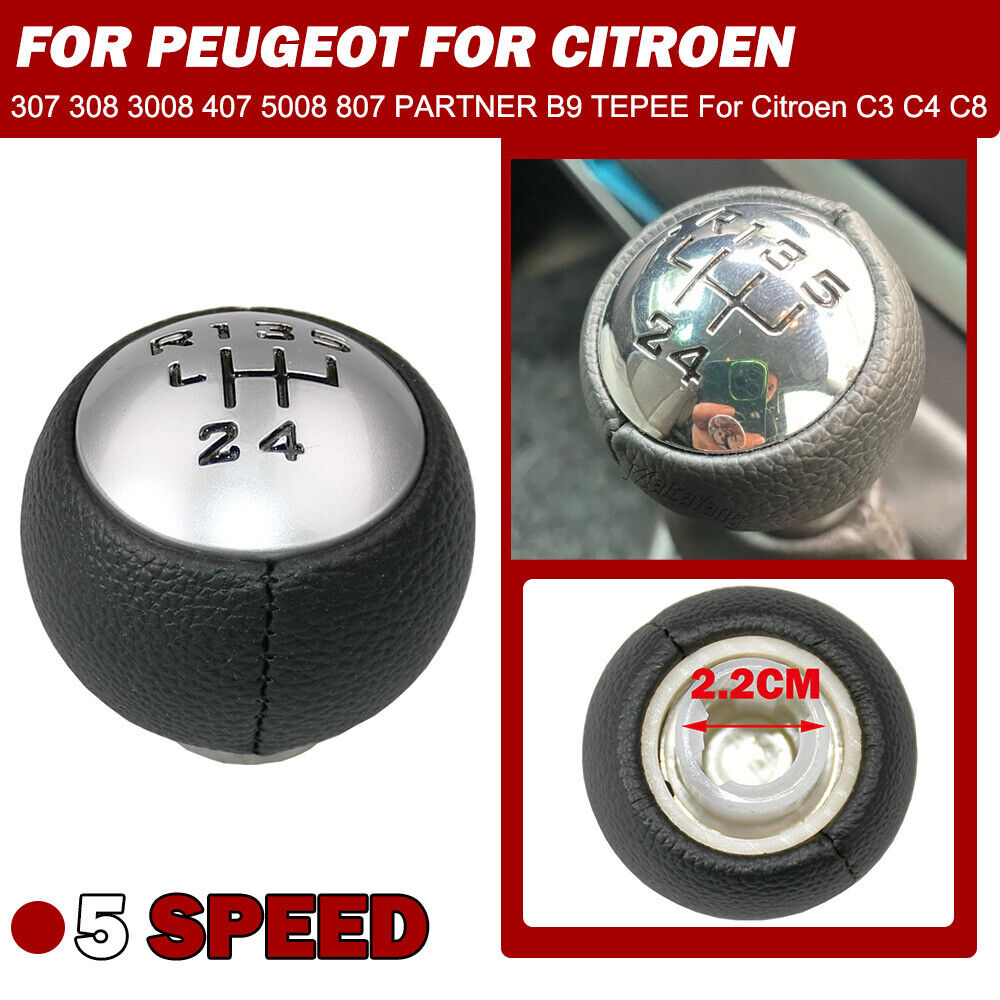 Speed Black Gear Stick Shift Knob for Peugeot 307