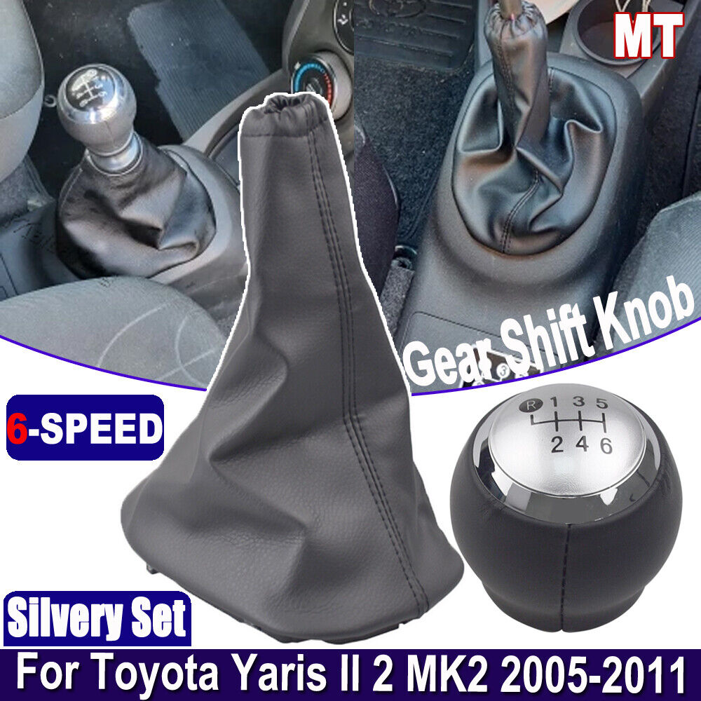 Manual Gear Shift Knob Gaiter Speed Toyota Yaris II 2 MK2 2005-2011