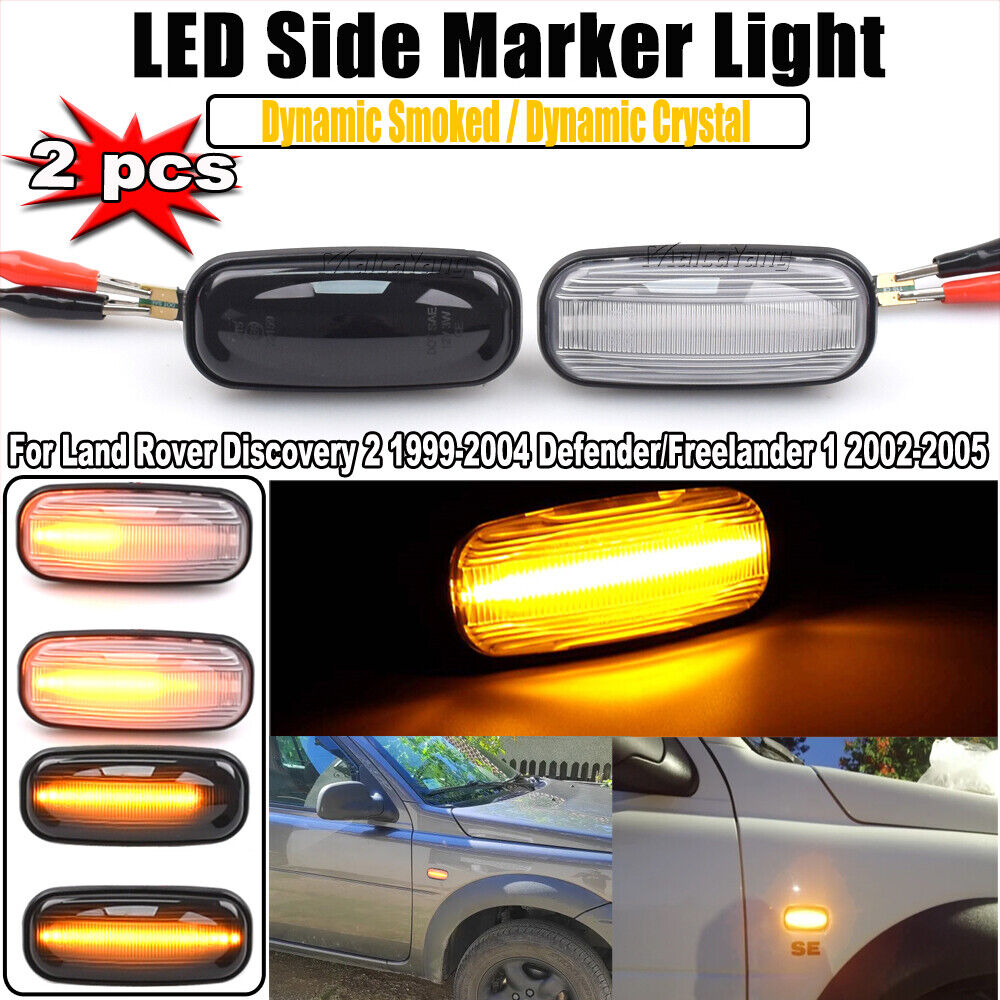 Amber LED Turn Signal Lights for Land Rover Discovery