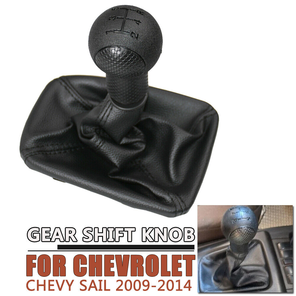 5-Speed Gear Shift Knob Lever Boot Cover for Chevrolet Chevy Sail (2009-2014)