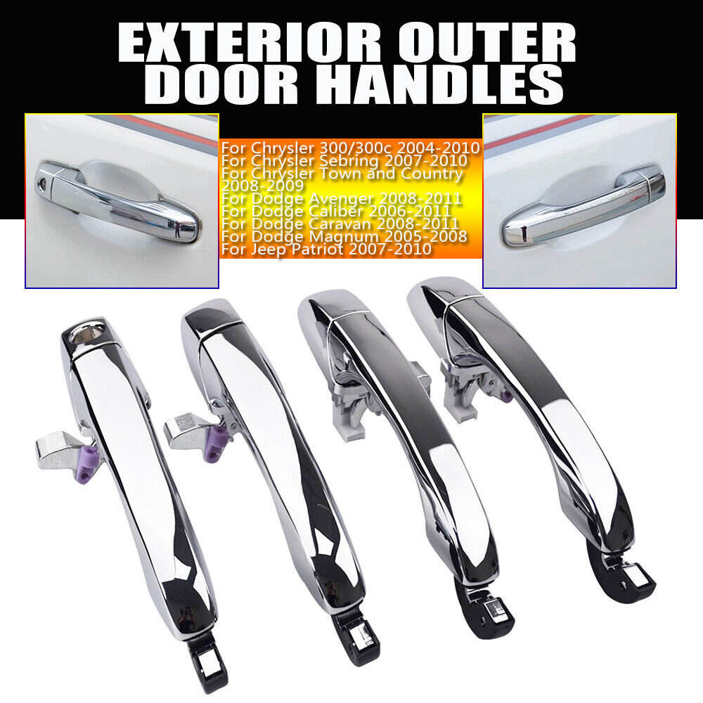 4-Piece Chrome Door Handle for Dodge Avenger Caravan