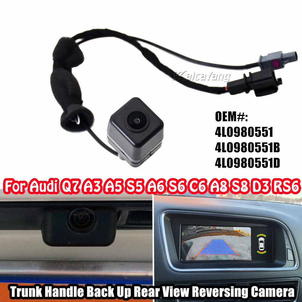 Car Trunk Handle Rear View Reverse Camera Audi Q7 A6 A6L C6 A8 D3