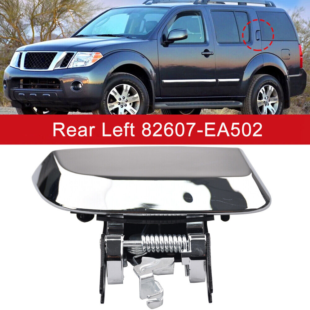 Rear Left Door Handle for Nissan Pathfinder LE S SE Silver Edition