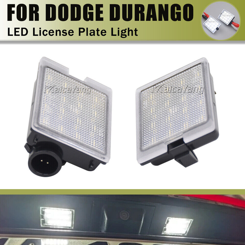 Dodge Durango Citadel 2x LED License Plate Light Lamps for 2014-2021 Vehicles