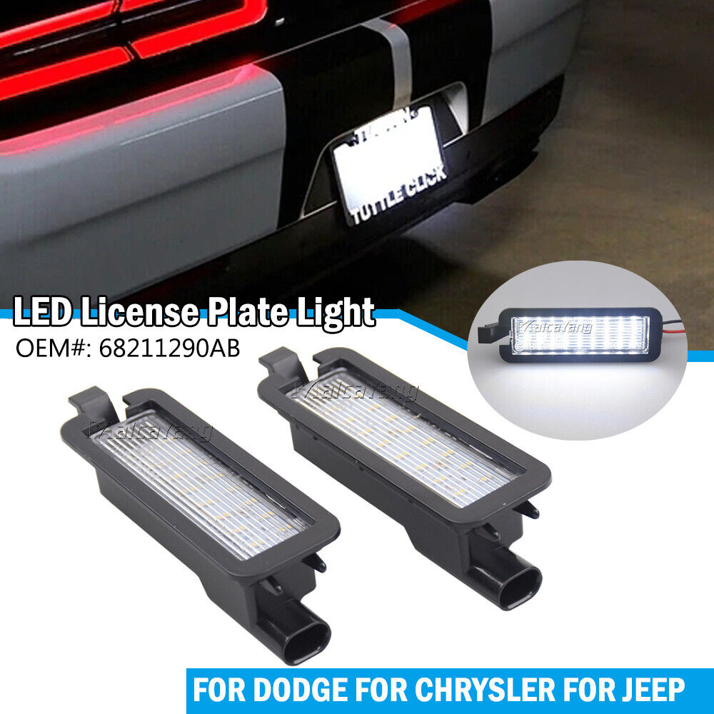 Dodge Charger Challenger LED Number Plate Light Tag Assembly