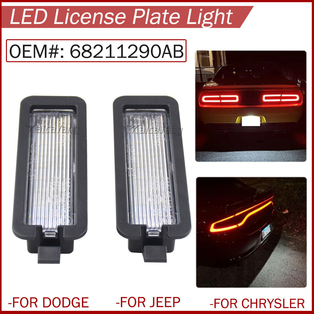 Dodge Charger Challenger LED Number Plate Light Tag Assembly