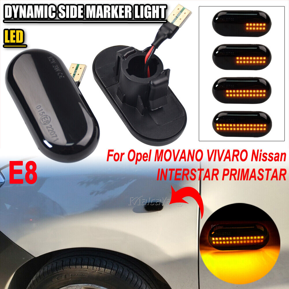 Nissan Interstar Opel Vivaro Smart LED Side Marker Light Turn Signal