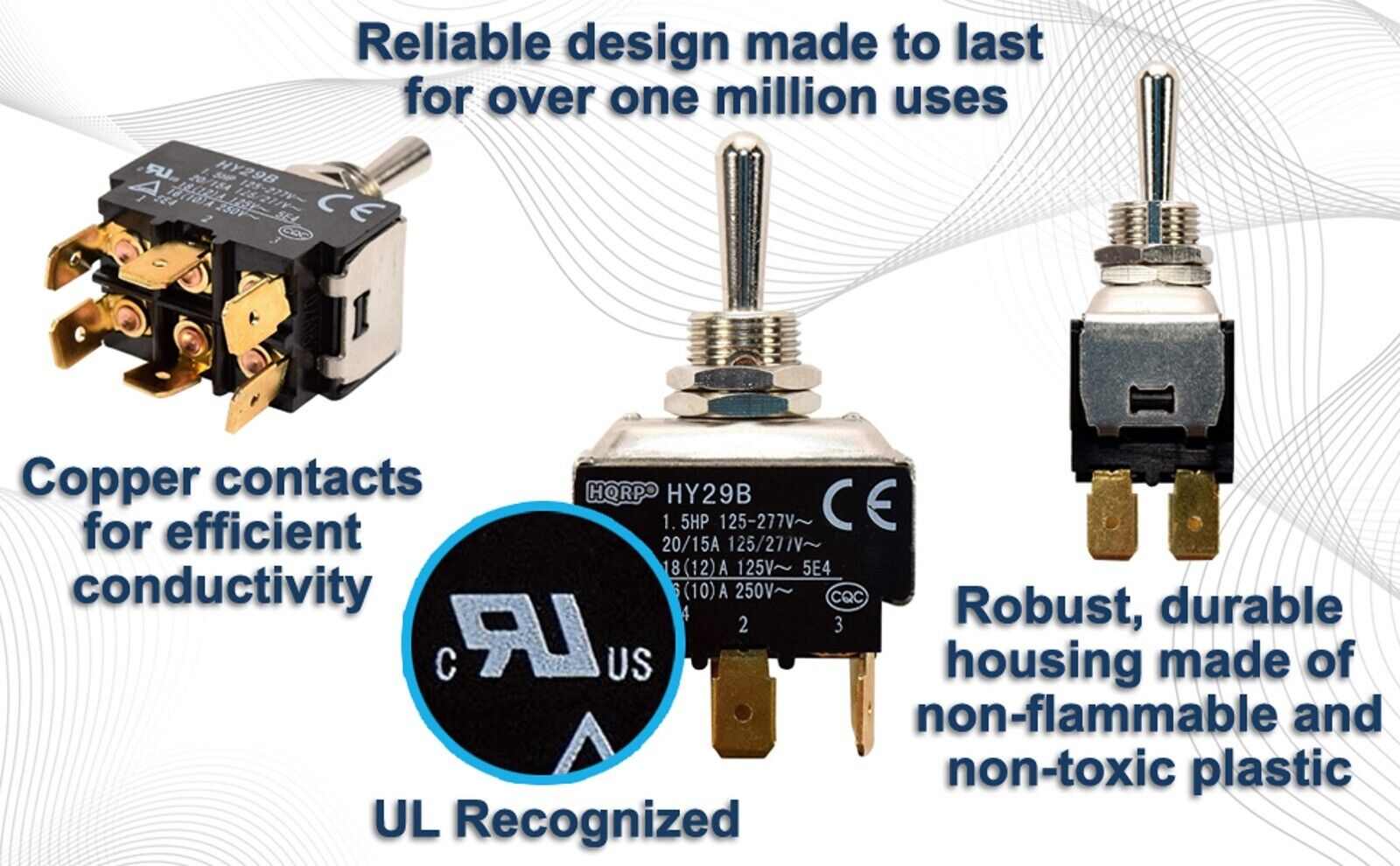 new Momentary Toggle Switch for HY29B 86 Ranger Bass Boat Rear Trim Lift Off Control