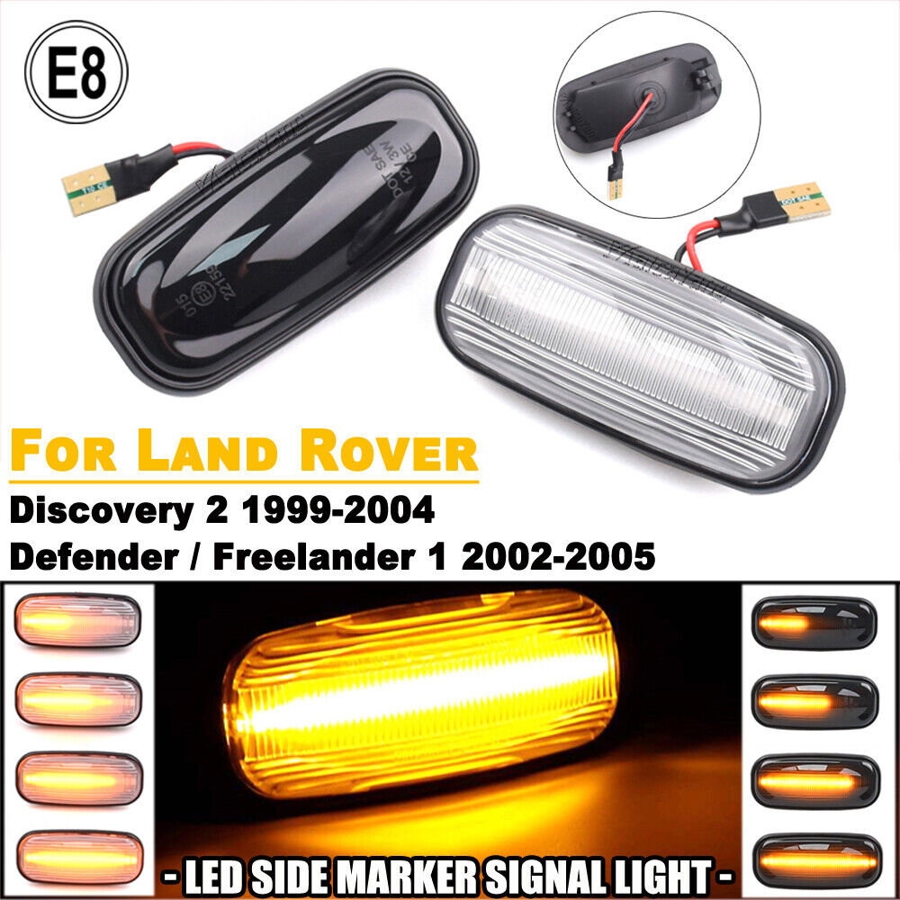 Amber LED Turn Signal Lights for Land Rover Discovery