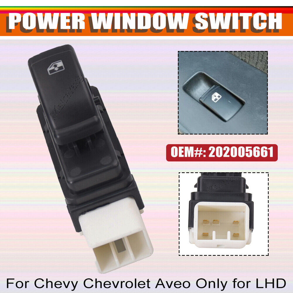 Chevrolet Aveo 2007-2011 Passenger Side Power Window Switch 202005661