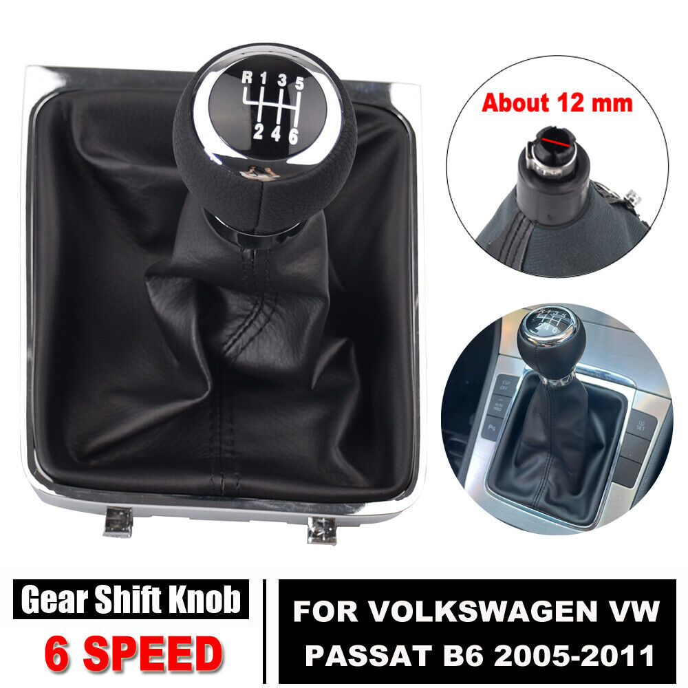 Manual Gear Shift Speed Knob Lever Stick Gaiter Boot Cover For Volkswagen