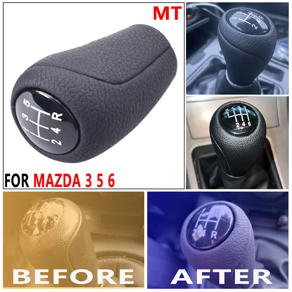 Mazda 3 5/6-Speed Manual Gear Shifter Knob, Black - 2006-2012 CX-7 ER