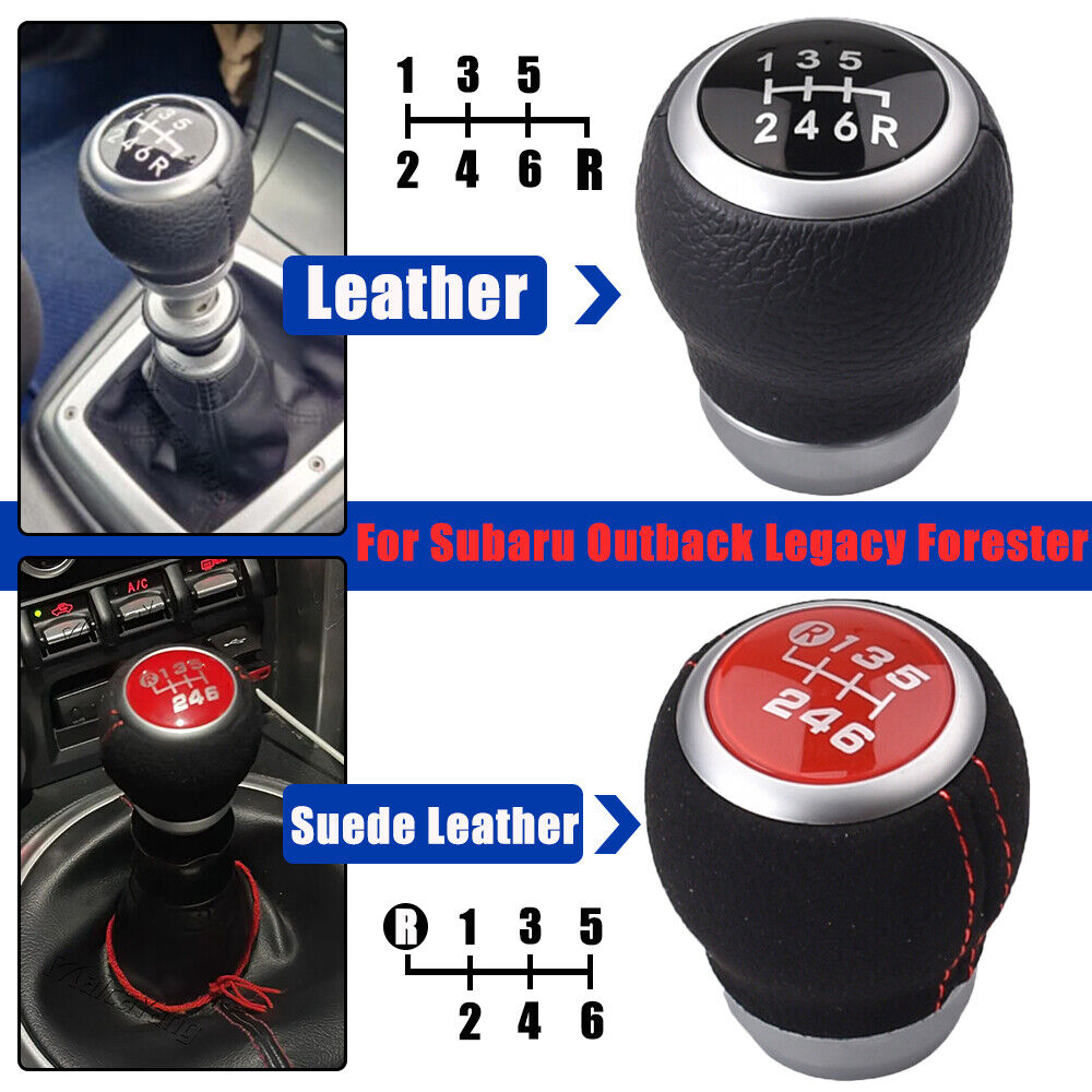 new 6 Speed Gear Shift Knob For Subaru Outback Legacy Forester Impreza 2009-2018