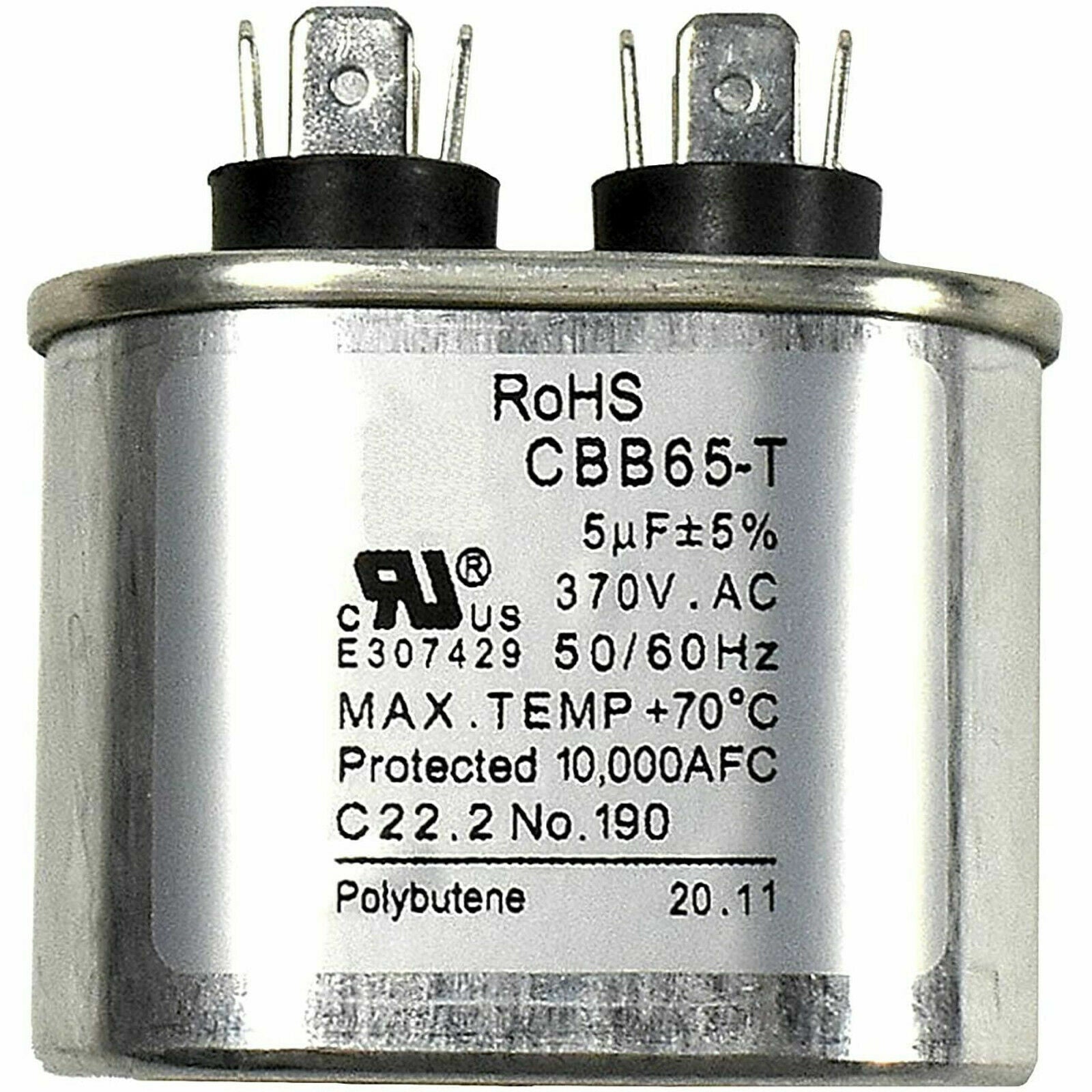 new 5uF 370V Run Capacitor for GE Oval 5 uf MFD 370 Volt 97F5705 Z97F5705 97F95702