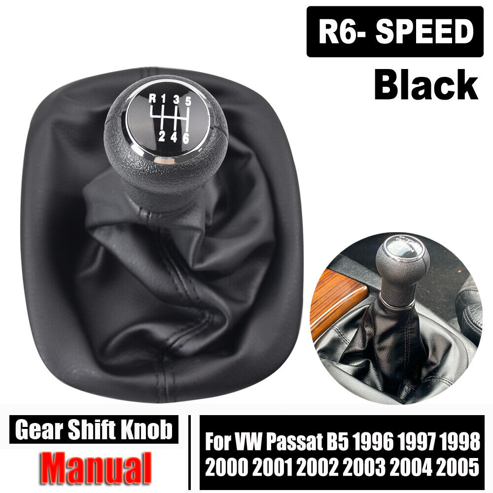 MT Speed Gear Shift knob with gaiter boot cover for VW Passat B5 1996-2005