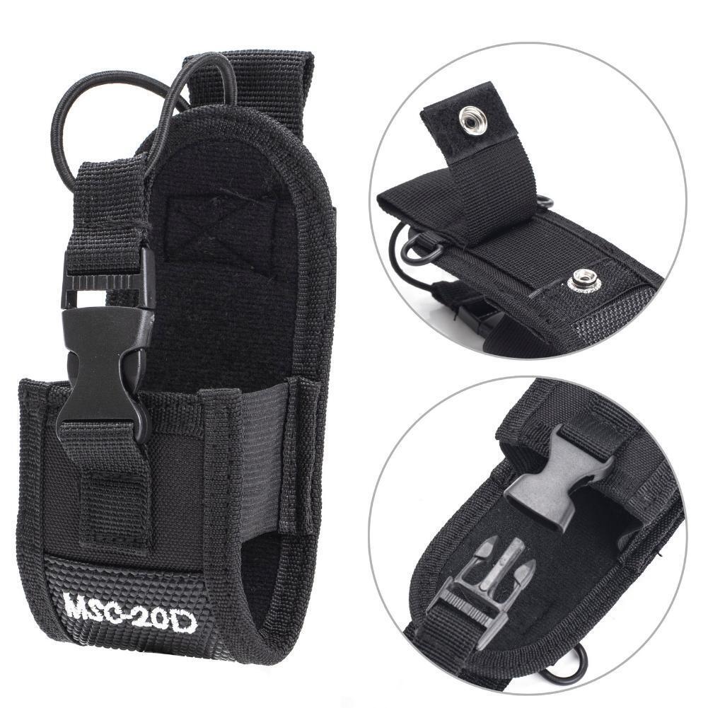 Adjustable Strap MSC-20D Walkie Protective Shoulder Bag Storage Case