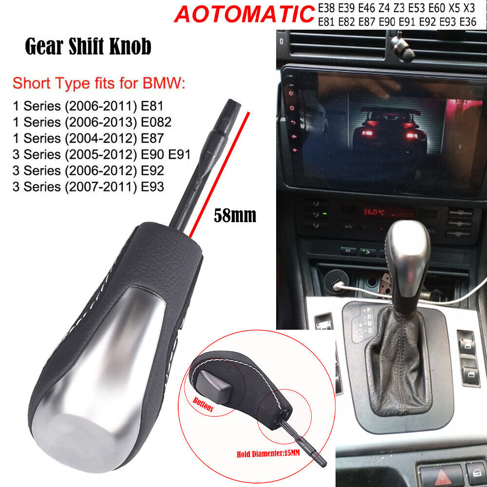 Car Automatic Gear Knob For BMW E81 E82 E87 E90 E91 E92 E93 E38 E39 E46