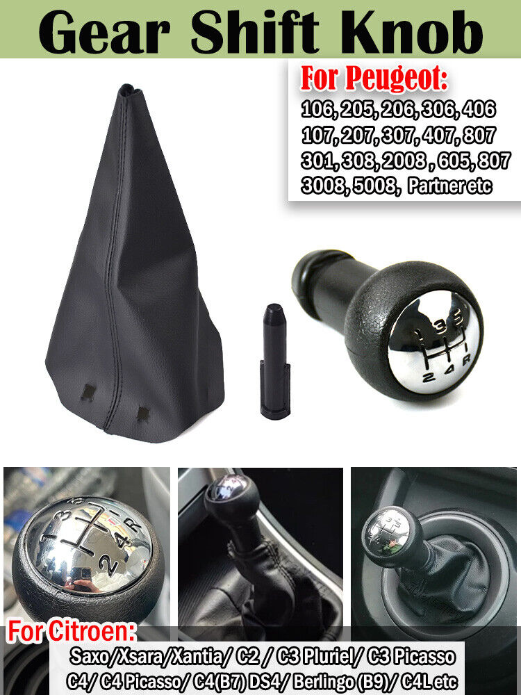 Peugeot 407 Gear Shift Knob Manual Lever Boot Cover