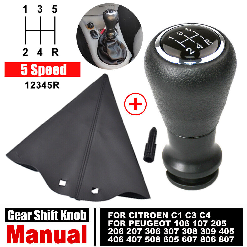 Peugeot 407 Gear Shift Knob Manual Lever Boot Cover