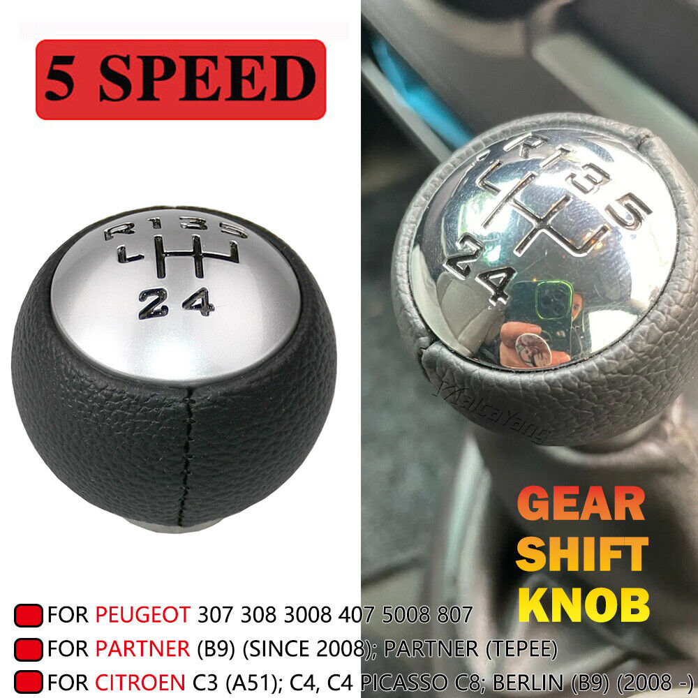 Speed Black Gear Stick Shift Knob for Peugeot 307