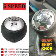 Speed Black Gear Stick Shift Knob for Peugeot 307