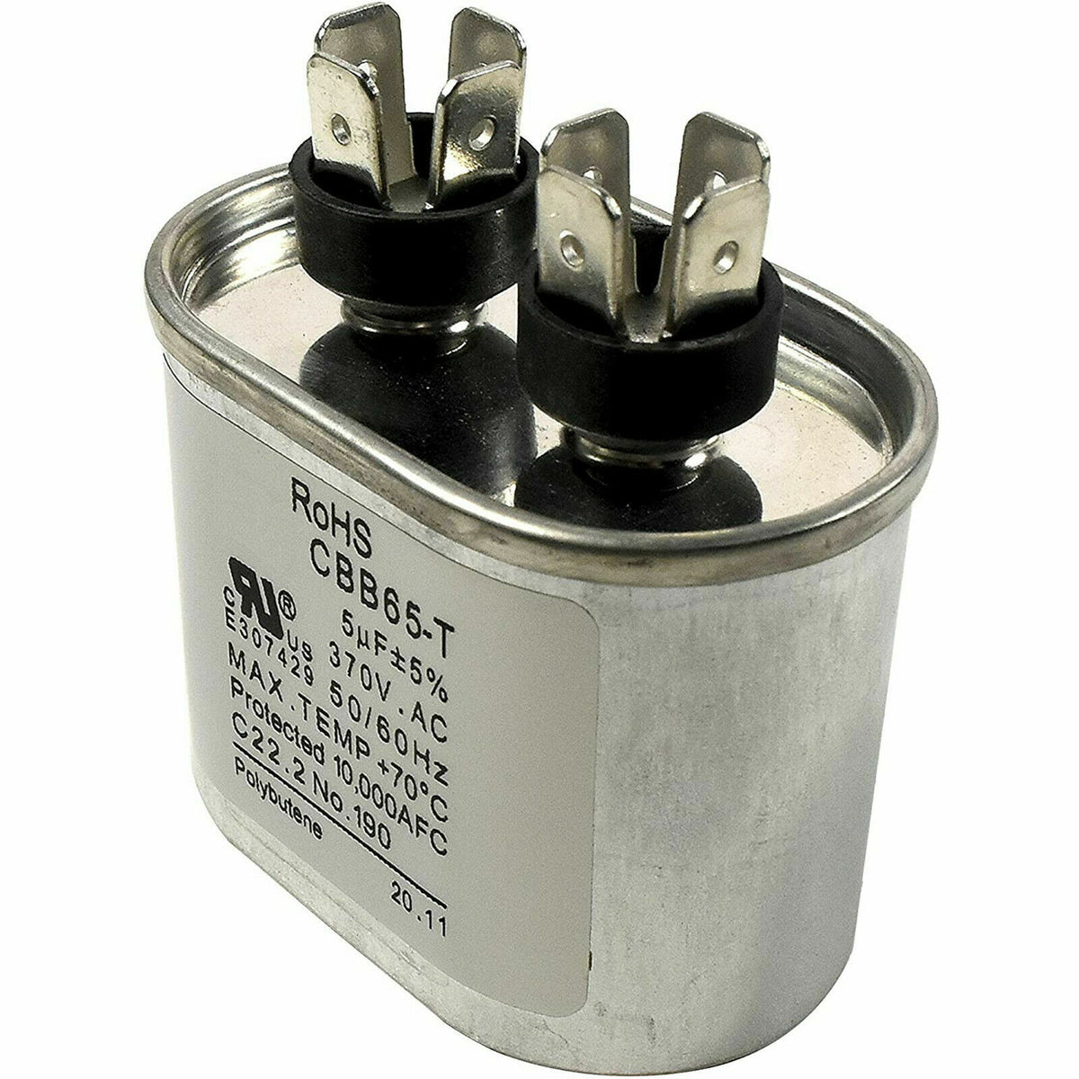 new 5uF 370V Run Capacitor for GE Oval 5 uf MFD 370 Volt 97F5705 Z97F5705 97F95702