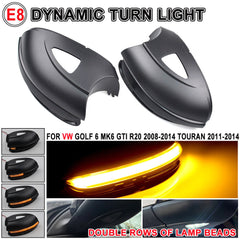 Volkswagen Golf 6 MK6 Rear Mirror Amber Turn Signal LED Lamp