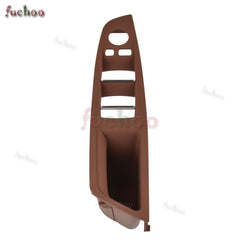 RHD Interior Door Handle Window Panel Cover Trim for BMW 5' F10-F11-F18 Brown