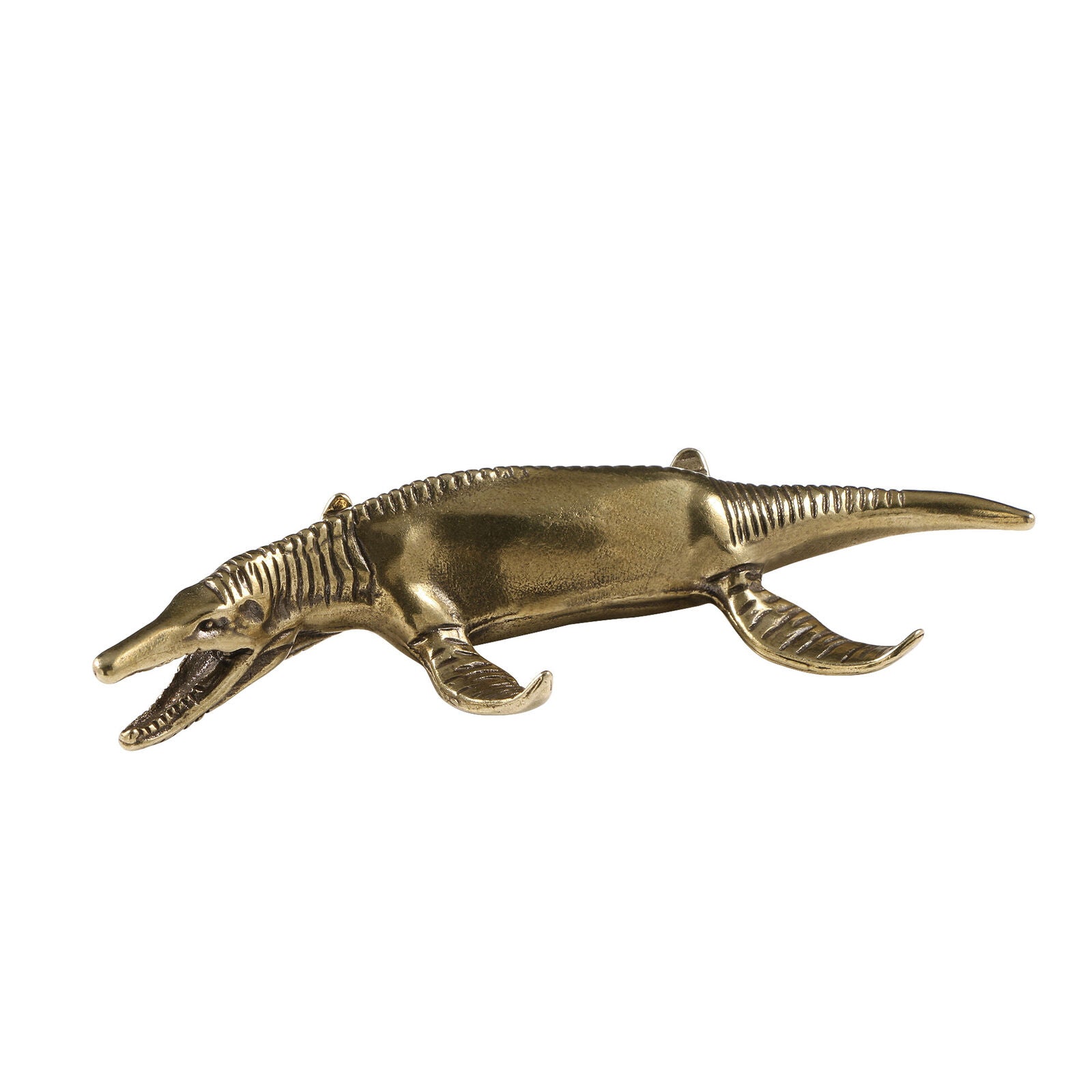 new  Brass Marine Prehistoric Upper Dragon Statue Ornament Toys Home Decoration，