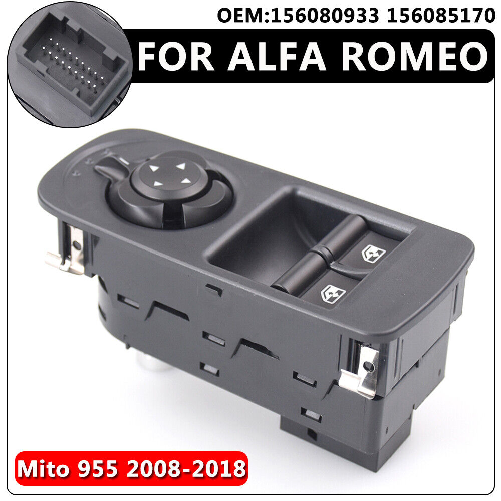 Master Power Window Switch Front Left for Alfa Romeo Mito 955