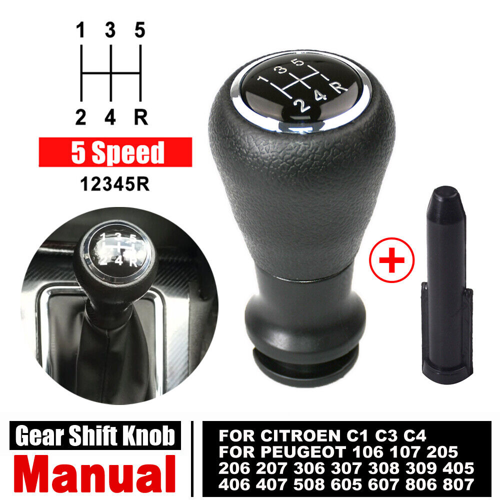 Citroen Black Gear Shift Knob Shift Boot for C4