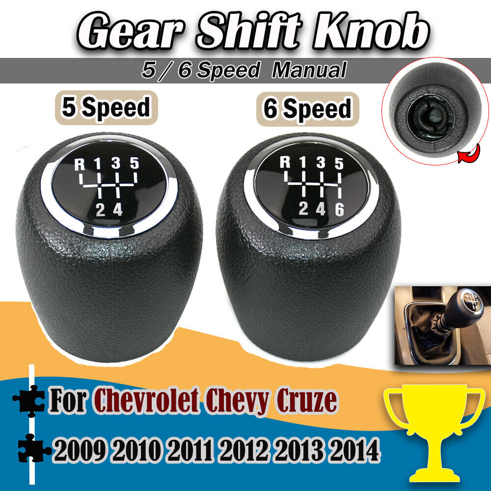 5-6 Speed Car Gear Shift Knob Boot Cover for Chevrolet Cruze (2008-2014)