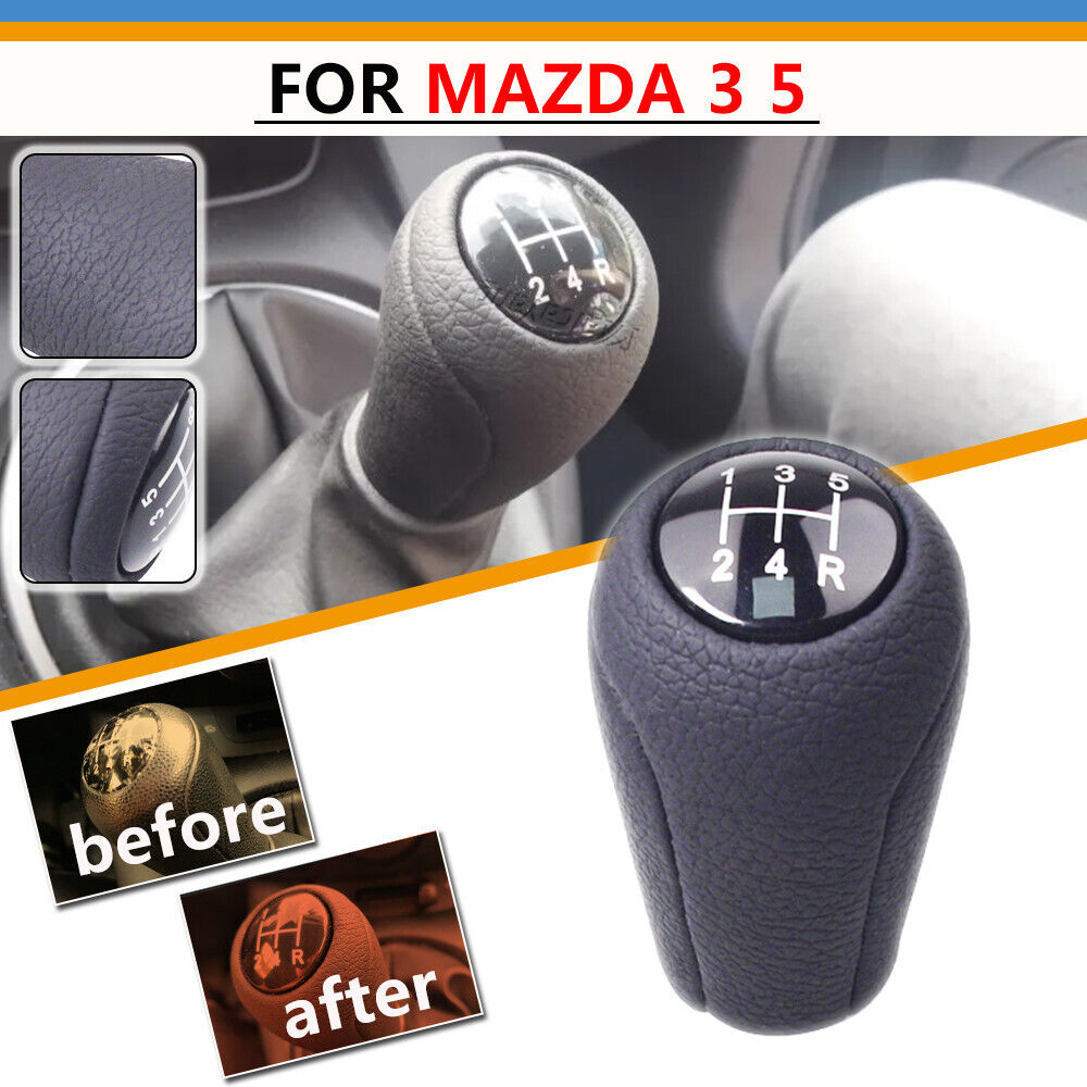 Mazda 3 5/6-Speed Manual Gear Shifter Knob, Black - 2006-2012 CX-7 ER