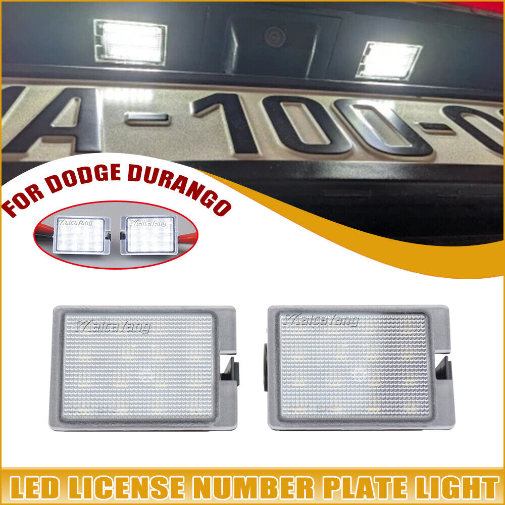 Dodge Durango Citadel 2x LED License Plate Light Lamps for 2014-2021 Vehicles