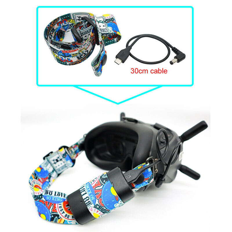 Elastic Head strap 30cm Cable for DJI FPV Goggles V d