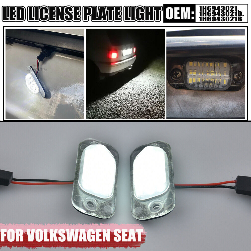 LED Number Plate Light for VW Polo Classic Variant Golf Seat