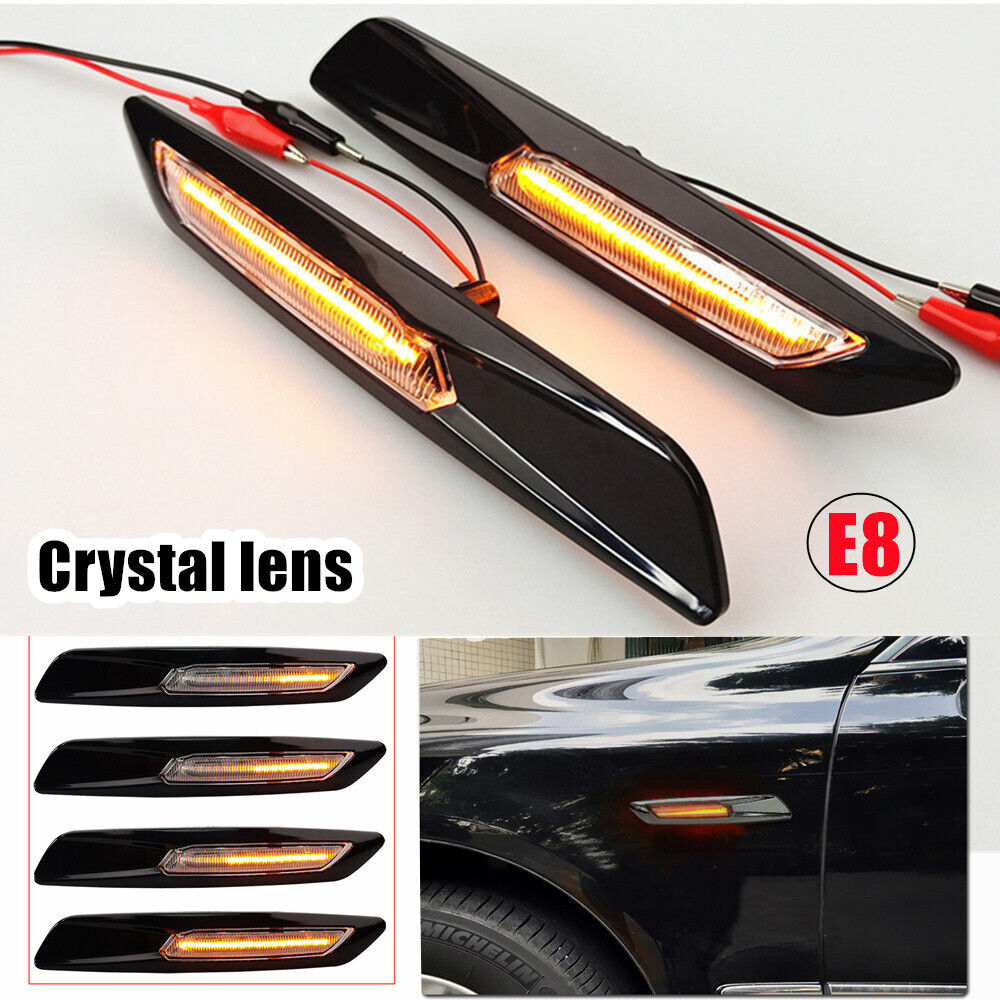 LED Dynamic Side Marker Light for BMW 1/3/5 Series Models E81/E82/E87/E88 F30/E90/E91