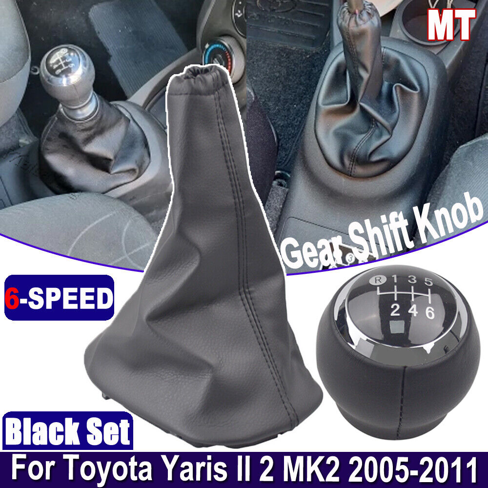 Manual Gear Shift Knob Gaiter Speed Toyota Yaris II 2 MK2 2005-2011