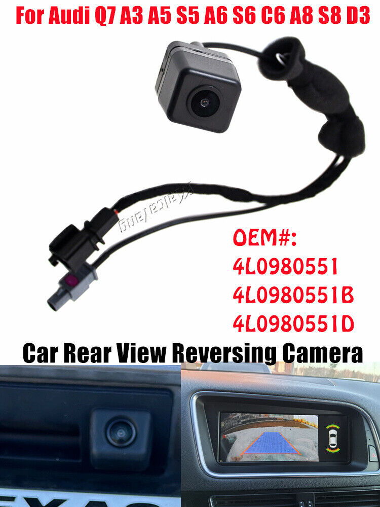 Car Trunk Handle Rear View Reverse Camera Audi Q7 A6 A6L C6 A8 D3