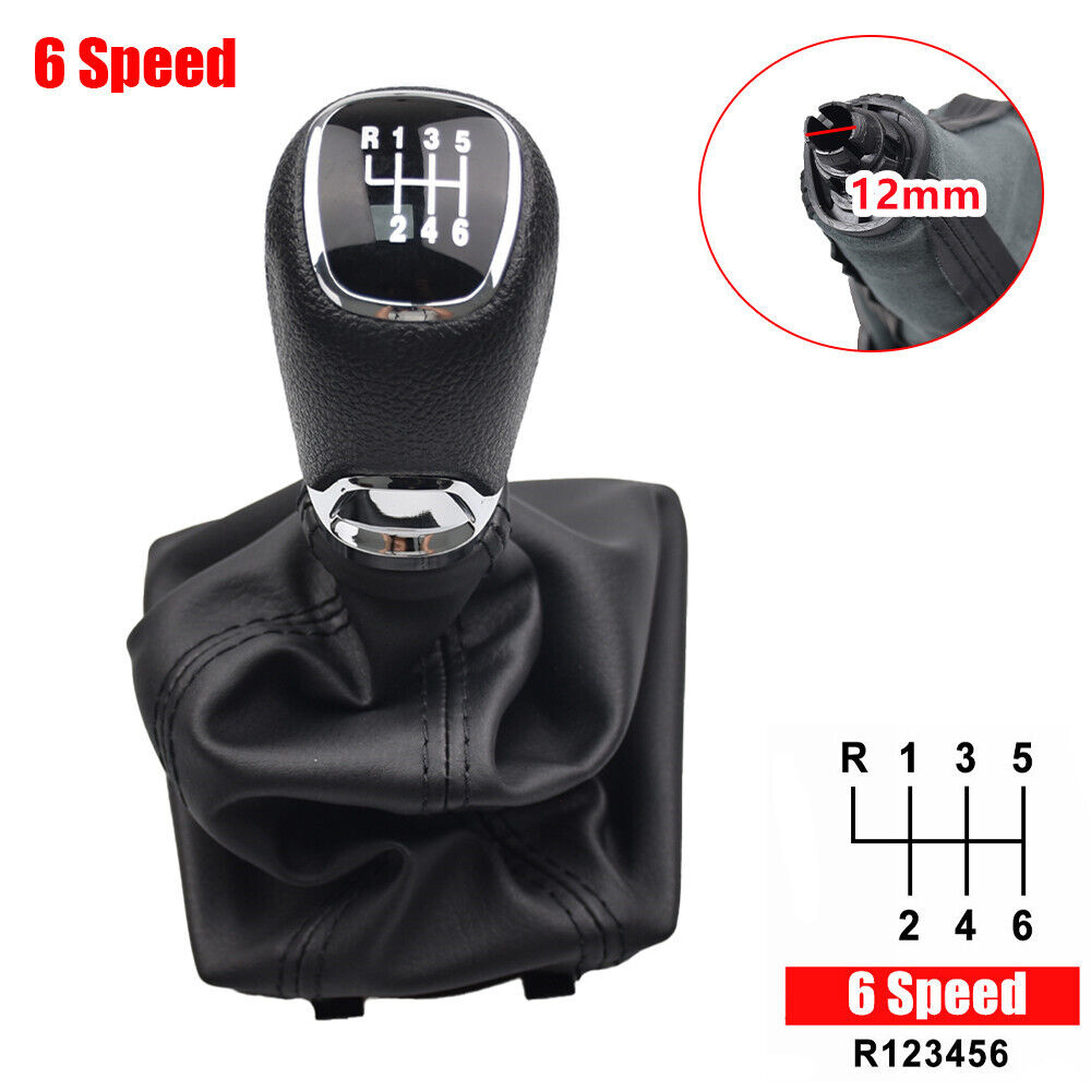 6 Speed Gear Shift Knob Lever Shifter for Skoda A5