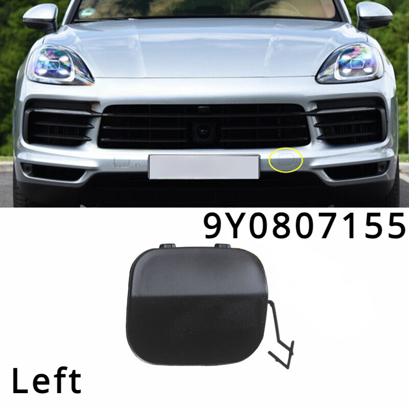 1Pc Porsche Cayenne Tow Eye Cap Cover Left Side Front Bumper Fit 2019-2020